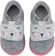 Homie Children's Slippers with Fun Animal Motifs and Velcro Fastening - Barefoot Made in Spain, Igor homie meow, 11 AU