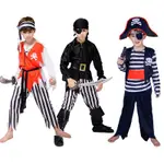 兒童海盜服裝幻想曲嬰兒角色扮演服裝男孩女孩萬聖節服裝兒童生日嘉年華派對