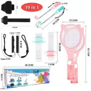 For Nintendo 10 In 1 Bundle Switch Joy-Con/Tennis Handle Controller Accessories