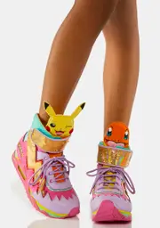 [Irregular Choice] Flames And Bolts High Top Sneakers