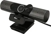 2K 30fps Auto Focusing Webcam with HiFi Speaker, Plug and Play for Video Chat, Suitable for Win 10 Laptop