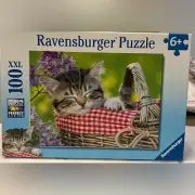 Ravensburger Sleeping Kitten Puzzle, 100 Piece Children's Jigsaw Puzzle - Age 6+