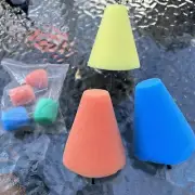 New 7 Pack Wheel Buffing Sponge Drill Buffing Cone Shaped Sponges