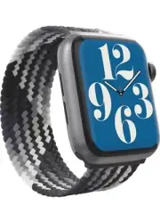 ZAGG Gear4 Braided Loop Band – Storm Gray-Fits Apple Watch 45/44/42mm- Large