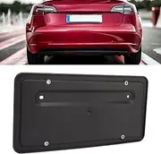Rear License Plate Holder Base Mount Bracket, Rear License Plate Frame Mount Bracket 109684400B Replacement for Tesla 2017‑2023, Rustproof, Weather Proof, Easy Installation