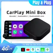 Wireless Carplay AI Box Android 9.0 Auto Adapter Multimedia Video Player 4+64GB