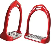 TENOL 2 Pieces Horse Saddle Stirrups Horseback Riding Tack Easy to Use Safe Stirrups for Equestrian Saddle Safety Tool Accessories