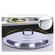 Practical Stainless Steel Lid for Milk Pan Wok and Casserole 32cm Diameter