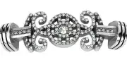 NWT Brighton Color Clique Cord ILLUMINA Silver Crystal Ornament MSRP $48