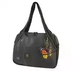 New Chala Bowling Zip Tote Large Bag MONARCH BUTTERFLY Coin Purse gift BLACK