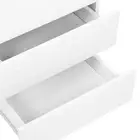 White Modern Bedside Table Nightstand with 3 Drawers Storage Furniture