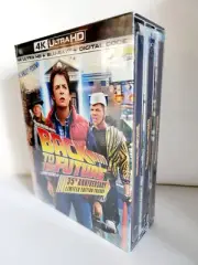 Back to the Future Trilogy Steelbook Set: 4K, Blu Ray Sealed New Mint US