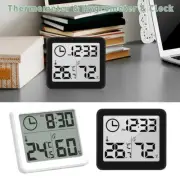 LCD Digital Thermometer Hygrometer Clock Temperature Humidity Table