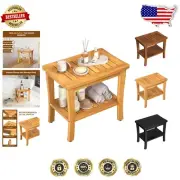 Minimalist Bamboo Shower Stool with Anti-Skid Design - Safe & Stylish Bath Seat