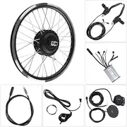 E-bike Conversion Kits, 36V/48V 350W 20" Hub Motor Wheel Front/Rear Drive Rear Waterproof Electric Bicycle Conversion Kit with LED Display - 28km/h(36V Front Wheel)
