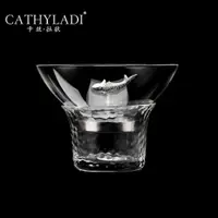 在飛比找ETMall東森購物網優惠-Cathyladi 家用玻璃透明加厚濾茶器辦公會客不銹鋼過濾