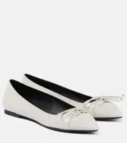 [Alaia] Alaïa Leather ballet flats AU 7 white