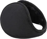 [EIYIELX] Thicken Winter Unisex Headphones Warmer Earmuff Warm Plush Cloth Ear Muffs Cover Earwarmers Earlap Warmer Ear(Black)