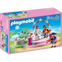 在飛比找蝦皮購物優惠-德國 playmobil 6853 公主 新娘 王子 金色 