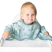 Tidy Tot: Long Sleeve Cover & Catch Bib - Owl