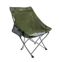 在飛比找ETMall東森購物網優惠-樂生活嚴選 戶外休閒高背露營折疊椅-軍綠色