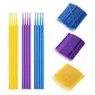 100x Car Touch Up Paint Micro Brush Brushes Small Tips Micro Applicator 3Colors
