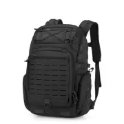 30L Molle Military Backpack, Tactical Backpack for Men, Cordura Backpack Black