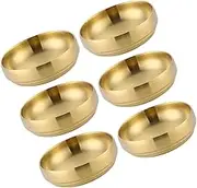 IMIKEYA 6PCS Mini Stainless Steel Bowls Ergonomic Round Dipping Bowls for Sauces Condiments Space Saving Design for Appetizers Parties Family Gatherings