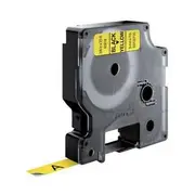Dymo D1 Standard Label Cassette Tape 9mm x 7m - Black on Yellow