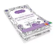 Adult and Teen Coloring Book 6.25" x 9" Floral Whimsy Designs Themed Pad