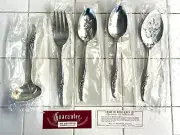 NEW NIP 1881 Rogers Oneida ROSE SONG 5 Piece Hostess Set Gravy Ladle Tablespoon