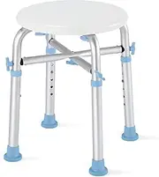 OasisSpace Shower Stool Adjustable Shower Chair for Inside Shower, Shower Seat for Adults with Anti-Slip Rubber Tips, Bath Chair for Elderly and Disabled, 500 Pound Weight Cap, Easy Assembly