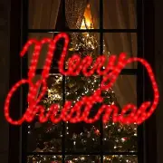 24 Inch Christmas Window Silhouette Lights,Merry Christmas Light,Merry,Christ...