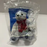 Vintage 2002 Coca-Cola McDonald's Holiday Toy Plush Polar Bear In Sealed Bag