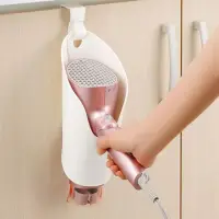 在飛比找momo購物網優惠-【原生良品】日本製簡單掛式吹風機收納架