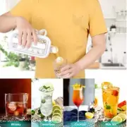 Original Portable Ice Ball Maker Bottle Makes 12 Cubes Molds Creative Free Gift