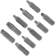 TEHAUX 1 Set Stripped Screw Extractor Heavy Duty Bolt Extractor Assortment High Speed for Easy Removal of Damaged Screws for Home Repairs Automotive Maintenance