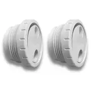 AquaStar TS101 Therapeutic Spinner Jet White 1 1/2" MIP Thread (2 Pack)