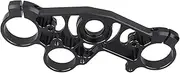 Muzhen Store Aluminum Motorcycle Lowering Triple Tree Front End Upper Top Clamp Compatible with Yamaha YZF R1 2004 2005 2006 / YZF-R1 04 05 06 (Color : Black)