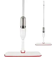 BOOMJOY Microfiber Spray Mop for Floor Cleaning - Flat Mop for Hardwood Tile Household With 1 Pad