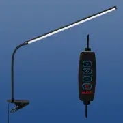 Eye-Caring LED Clip-on Desk Lamp 3 Mode Colors Reading Study Light Home Office