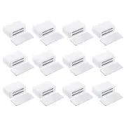 12 Pack Adhesive Magnetic Cabinet Door Catches, Cabinet Latch Lock Catch, White