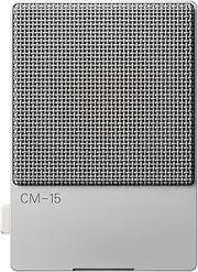 Teenage Engineering CM-15 Portable Studio Microphone, Super Cardioid, USB, XLR, Auxiliary, Silver