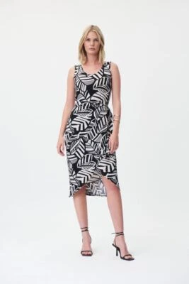 Jospeh Ribkoff 232197 Black/Moonstone Sleeveless Dress