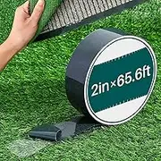 Gersoniel 1 Roll 2 in x 65.6 ft Double Sided Turf Tape for Artificial Grass Rug Self Adhesive Artificial Turf Tape for Lawn Garden Carpet Connecting Outdoor Carpet