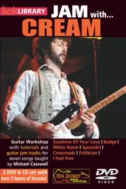 Lick Library JAM WITH Eric Clapton's CREAM Guitar Video Lesson 2-DVD + CD