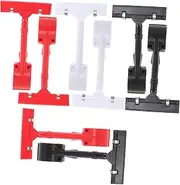 Tofficu 9pcs Plastic Label Clamp with Rotatable Clip Holders for Price Tags and Signage Supermarkets and Businesses