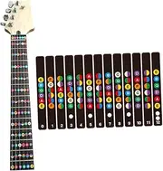 Totority Acoustic Electric Guitar Stickers Violin Fingerboard Fret Guide Labels Note Decals for Beginners