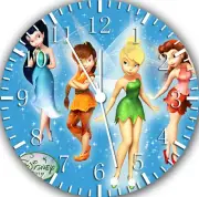 Disney Tinker Bell Frameless Borderless Wall Clock Nice For Gifts or Decor Z188
