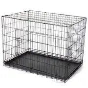 YES4PETS 30' Collapsible Metal Dog Crate Cage Cat Carrier